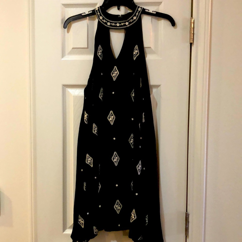 Black Embroidered Dress